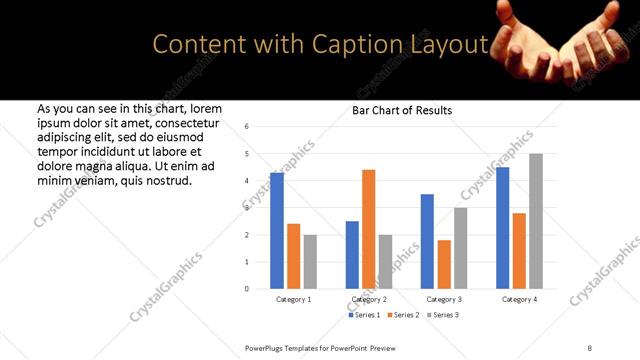Content with Caption presentation slide layout