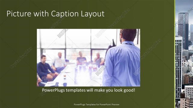 Picture with Caption presentation slide layout
