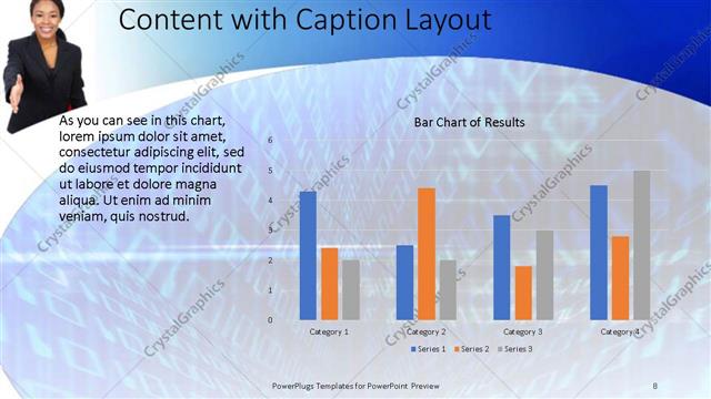 Content with Caption presentation slide layout