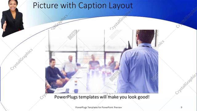 Picture with Caption presentation slide layout