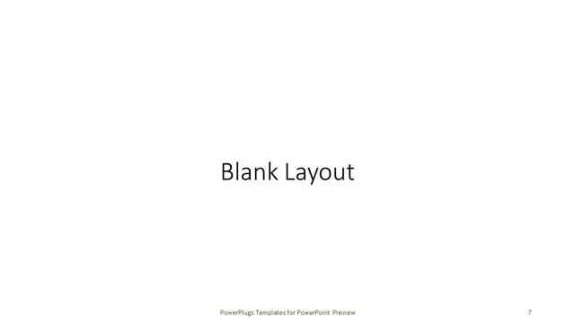 Blank presentation slide layout