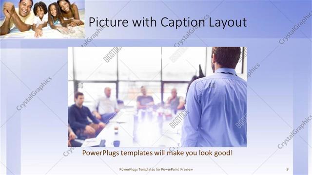 Picture with Caption presentation slide layout