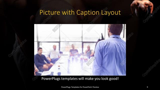 Picture with Caption presentation slide layout
