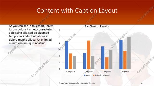 Content with Caption presentation slide layout