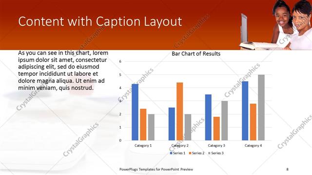 Content with Caption presentation slide layout