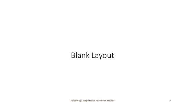 Blank presentation slide layout