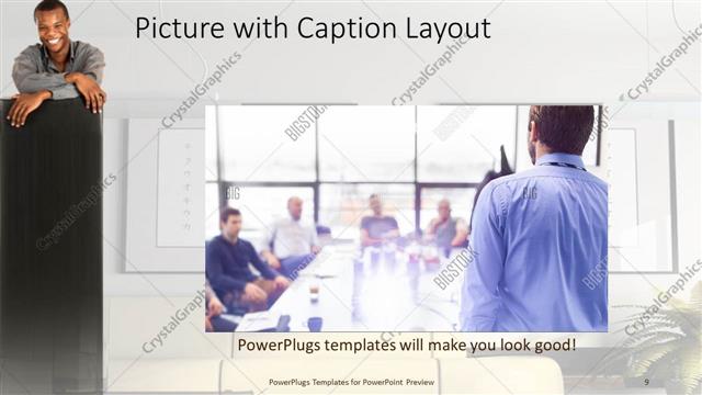 Picture with Caption presentation slide layout