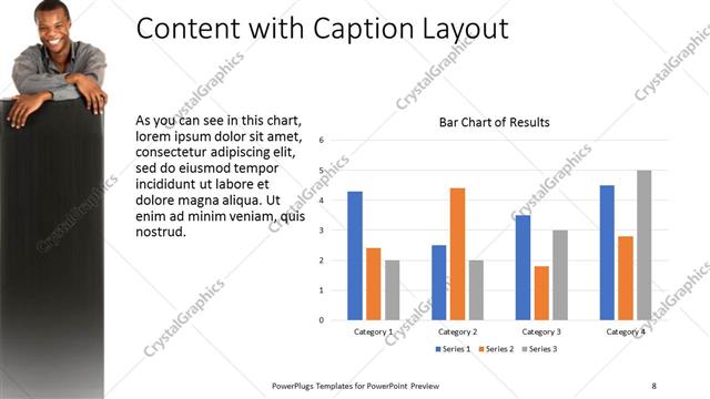 Content with Caption presentation slide layout