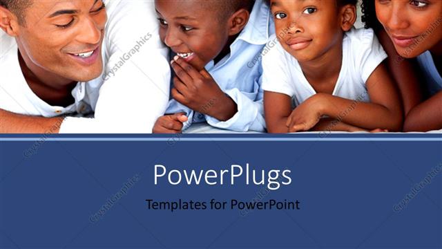  Presentation with african - An African family of four under a white blanket