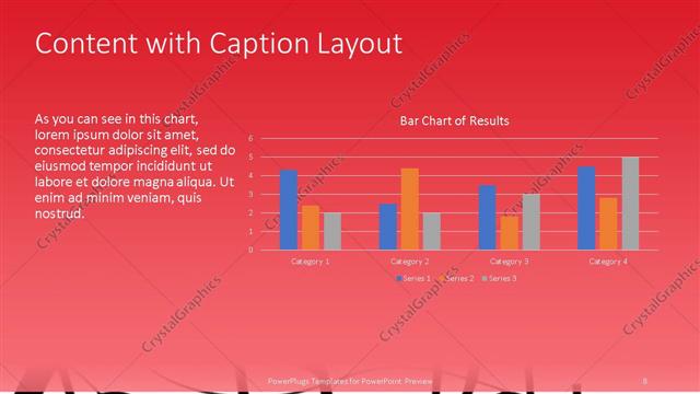 Content with Caption presentation slide layout