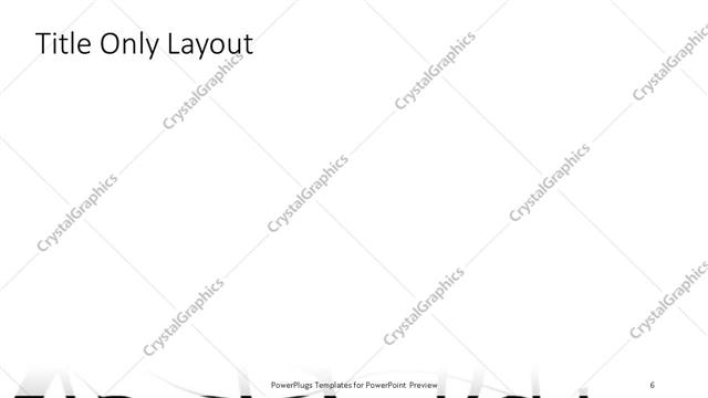 Title Only presentation slide layout