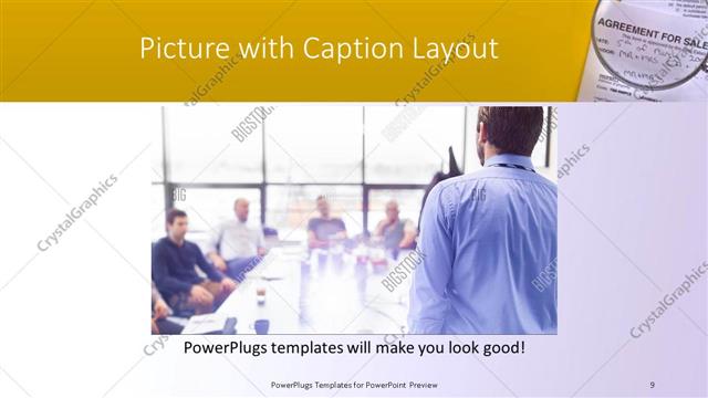Picture with Caption presentation slide layout
