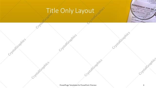 Title Only presentation slide layout