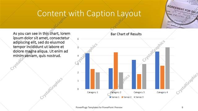 Content with Caption presentation slide layout