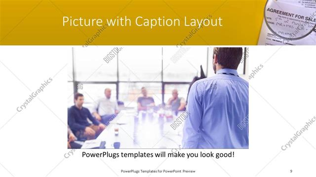 Picture with Caption presentation slide layout