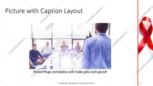 Picture with Caption presentation slide layout