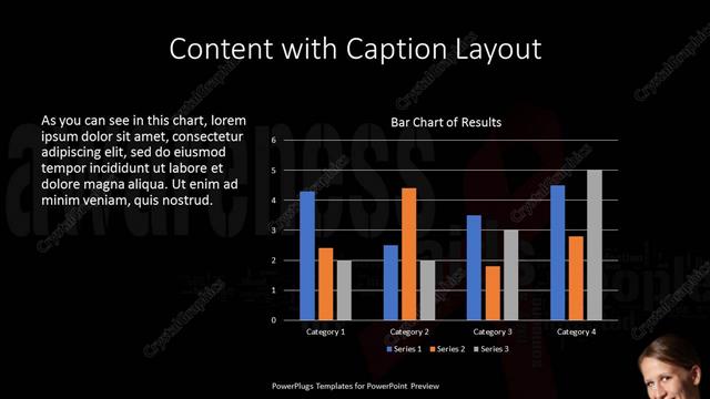 Content with Caption presentation slide layout