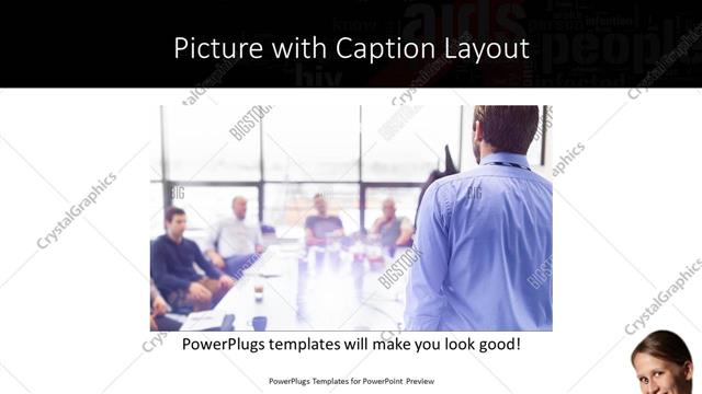 Picture with Caption presentation slide layout