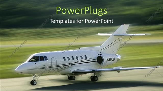  Presentation with runway - A get air craft going to land on a runway