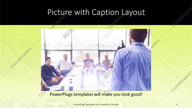 Picture with Caption presentation slide layout