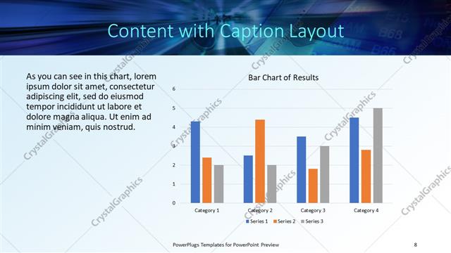 Content with Caption presentation slide layout