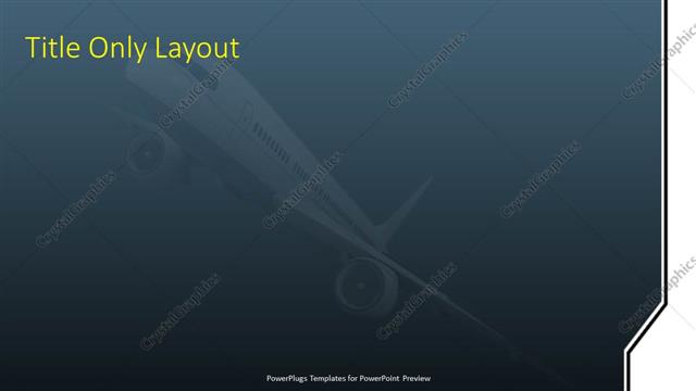 Title Only presentation slide layout