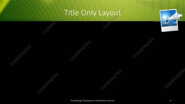 Title Only presentation slide layout