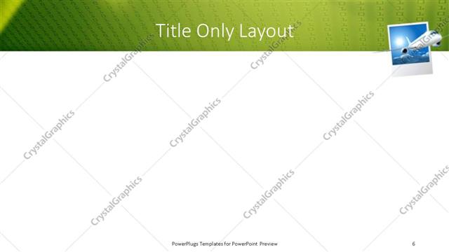 Title Only presentation slide layout