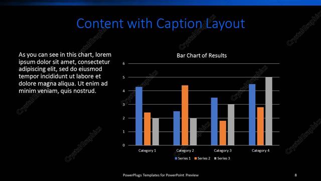 Content with Caption presentation slide layout
