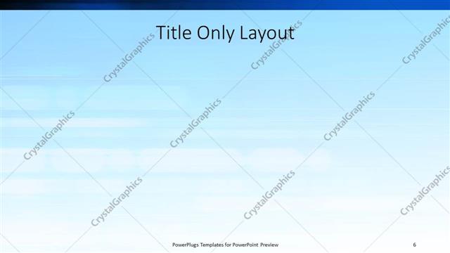 Title Only presentation slide layout