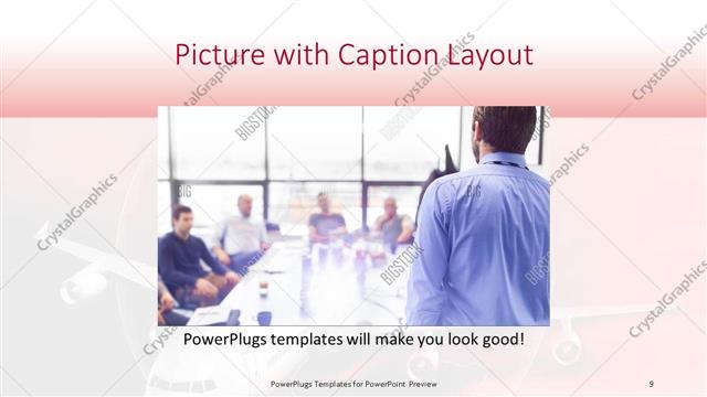Picture with Caption presentation slide layout