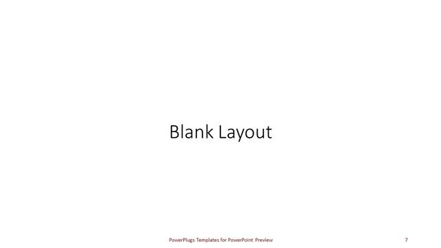 Blank presentation slide layout