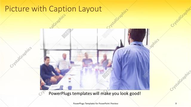 Picture with Caption presentation slide layout