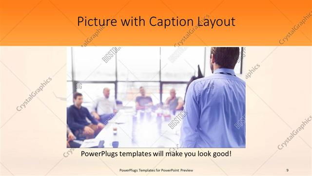 Picture with Caption presentation slide layout