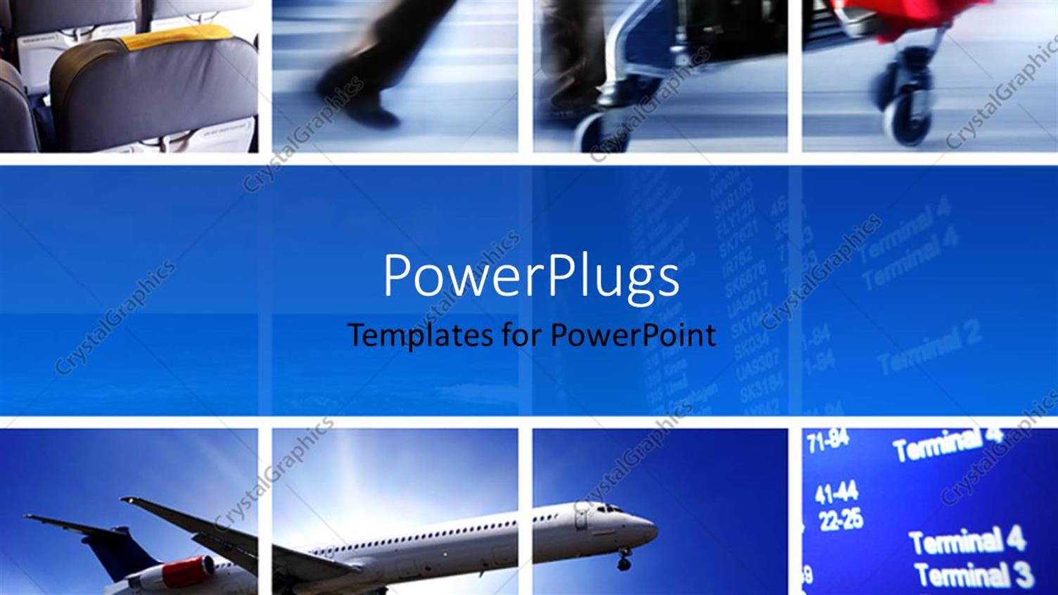 Featuring an Airplane and a Number of Passengers