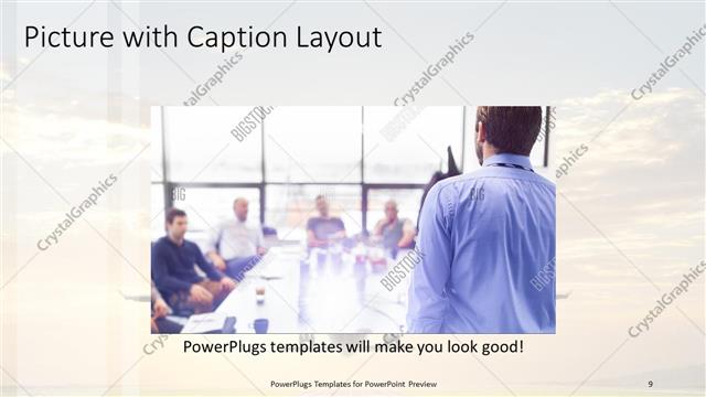 Picture with Caption presentation slide layout