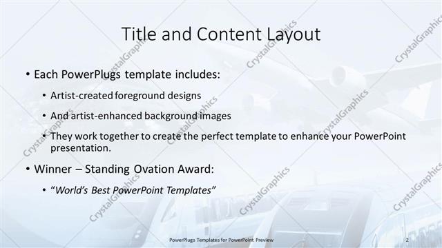 Title and Content presentation slide layout