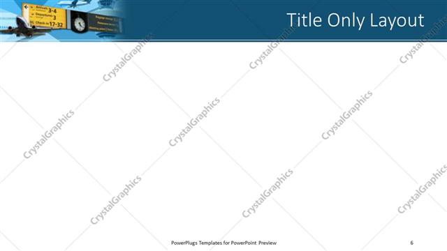 Title Only presentation slide layout