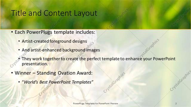 Title and Content presentation slide layout