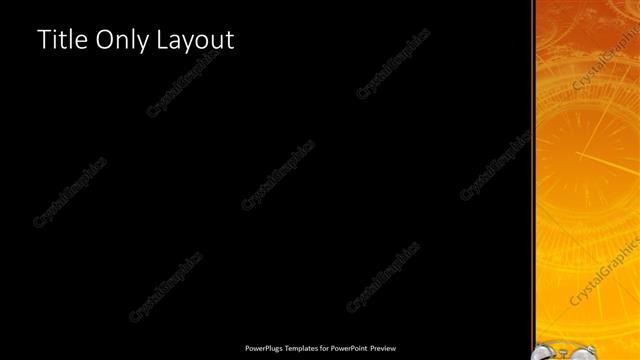 Title Only presentation slide layout