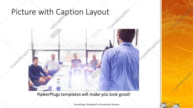 Picture with Caption presentation slide layout