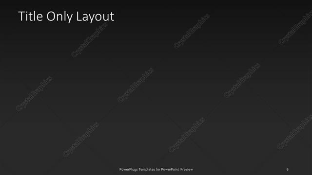 Title Only presentation slide layout