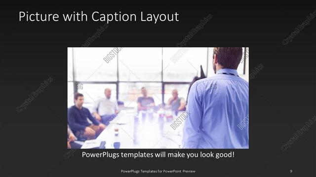 Picture with Caption presentation slide layout
