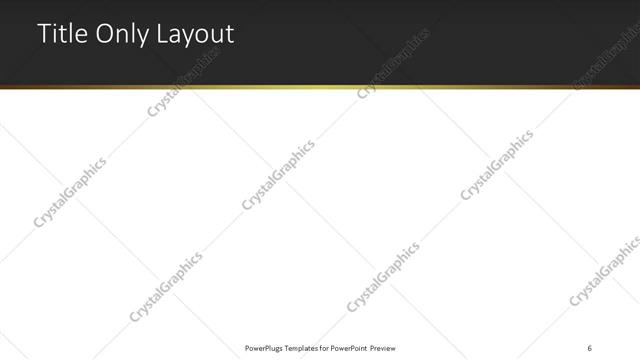 Title Only presentation slide layout