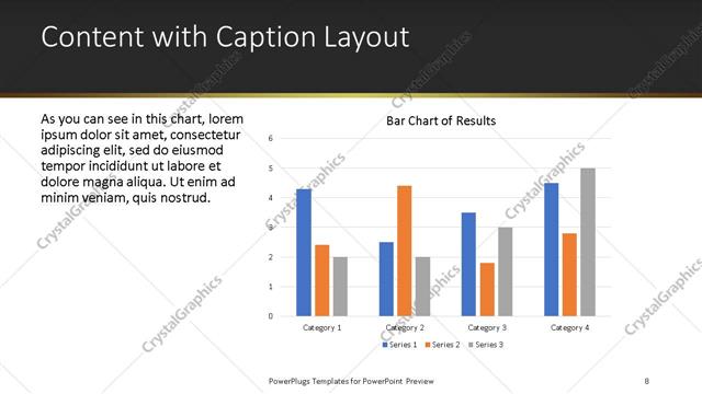 Content with Caption presentation slide layout