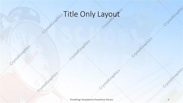 Title Only presentation slide layout
