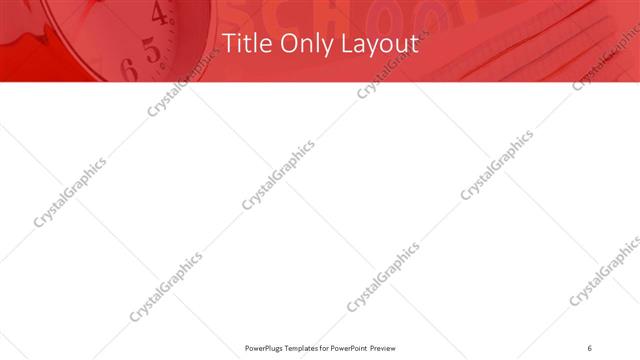 Title Only presentation slide layout