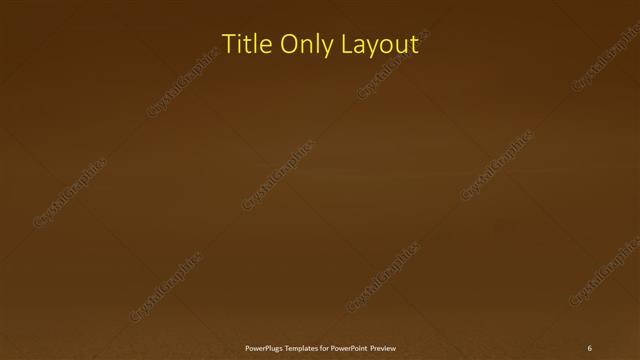 Title Only presentation slide layout