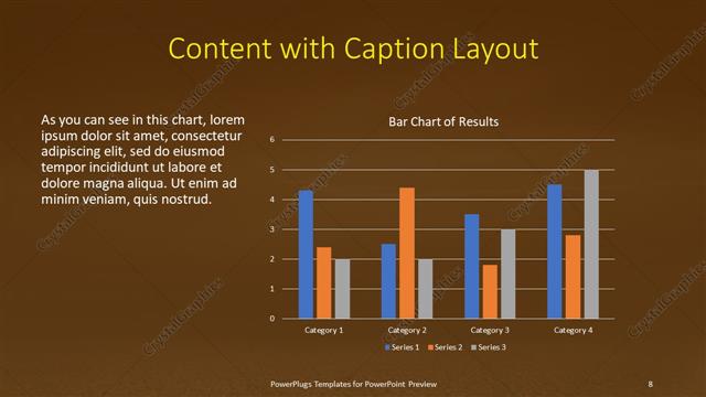 Content with Caption presentation slide layout