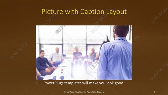 Picture with Caption presentation slide layout